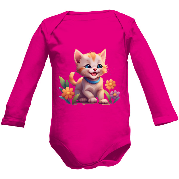 Kids' overall bodysuit  Childrens bodysuits with a kitty