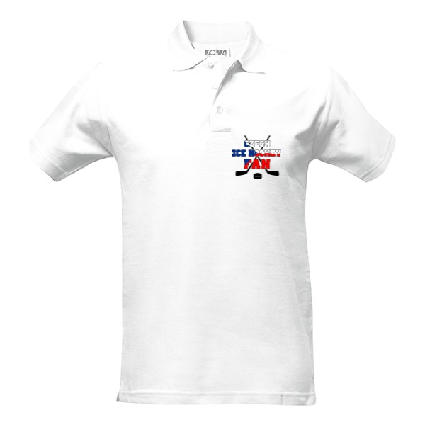 Pánska polokošeľa Cotton s potlačou Český hokej - polokošile