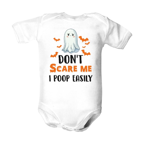 Kids' bodysuit  Don't scare me...
