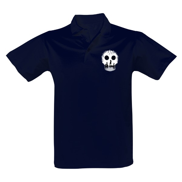 Pánska polokošeľa Single s potlačou pobřeží - polokošile