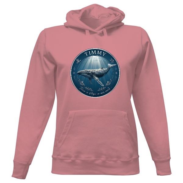 Ladies' hoodie Timmy the Whale – Hope
